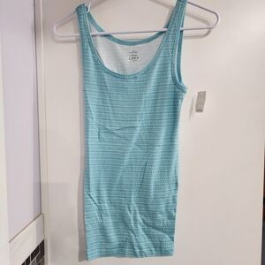 LOFT Aqua Geometric Tank Top